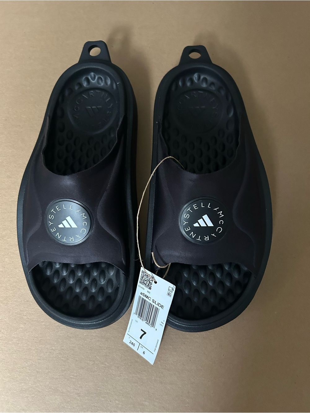 Adidas by Stella McCartney Black Slide Sandals